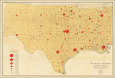 Texas Map By Dallas Chamber of Commerce