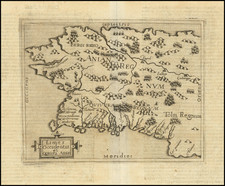 Pacific Northwest, Washington, Alaska, California and British Columbia Map By Johannes Matalius Metellus