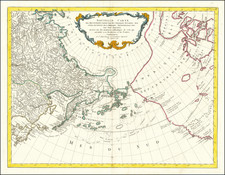 Pacific Northwest, Alaska, Russia in Asia, Western Canada and British Columbia Map By Paolo Santini