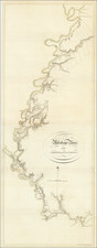 South, Louisiana, Mississippi and Arkansas Map By Joseph Frederick Wallet Des Barres
