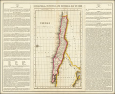 Chile Map By Henry Charles Carey  &  Isaac Lea