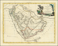 L'Arabia Divisa In Petrea, Deserta E Felice . . . 1784