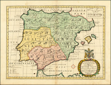 Spain and Portugal Map By Edward Wells