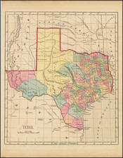 Texas Map By Sidney Morse