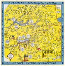 Yosemite Map By Lindgren Brothers