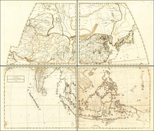 Asia, China, Southeast Asia, Australia & Oceania and Australia Map By Giovanni Battista Nicolosi