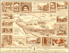 Pictorial Maps and California Map By Arthur Lites