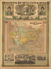 United States, Minnesota, North America and Mexico Map By Humphrey Phelps