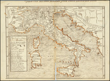 [16th Century Hand Drawn Map of Italy]  Italia Mit den dreyen Furnempften Inseln Corsica Sardinia und Sicilia