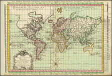 World Map By Etienne Andre Philippe de Pretot