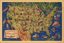 United States and Pictorial Maps Map By John Dukes McKee