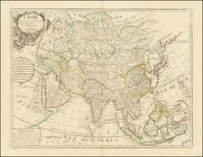 Asia Map By Guillaume De L'Isle