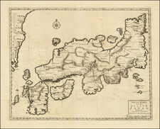 Japan and Korea Map By Francois Valentijn