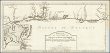 Florida, South, Louisiana, Alabama and Mississippi Map By Jacques Nicolas Bellin