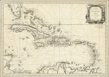 Florida and Caribbean Map By Louis Joseph Mondhare