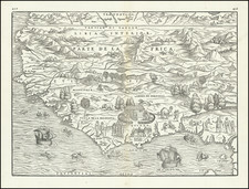 North Africa and West Africa Map By Giovanni Battista Ramusio / Giacomo Gastaldi