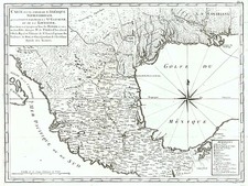 South, Texas, Southwest and Mexico Map By Pierre de Pages