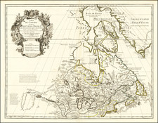 Midwest, Plains, Canada and Western Canada Map By Guillaume De L'Isle / Philippe Buache