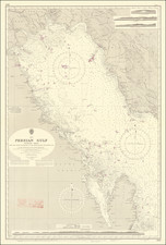 Middle East, Arabian Peninsula and Persia & Iraq Map By British Admiralty