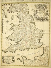 Europe and British Isles Map By Alexis-Hubert Jaillot