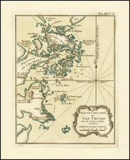 China Map By Jacques Nicolas Bellin