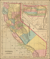 Southwest, Rocky Mountains and California Map By Charles Morse