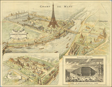 Paris and Île-de-France Map By A. Karl / Gillot