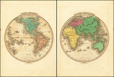 World, Eastern Hemisphere and Western Hemisphere Map By Anthony Finley