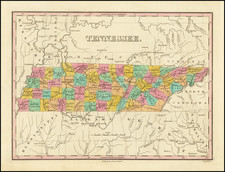 Tennessee Map By Anthony Finley