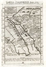 Southwest, Mexico, Baja California and California Map By Fr. Eusebio Kino