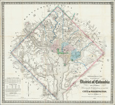 Washington, D.C. Map By E.G. Arnold