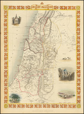 Holy Land Map By John Tallis