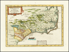 Southeast, Georgia, North Carolina and South Carolina Map By Johannes Cloppenburg