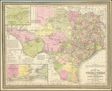 Texas Map By Cowperthwait, Desilver & Butler