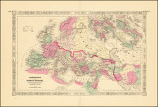 Johnson's Roman Empire, Imperium Romanorum Latissime Patens By Alvin Jewett Johnson