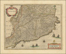 Catalonia  By Willem Janszoon Blaeu