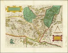 Switzerland, France and Northern Italy Map By Paolo Forlani / Ferrando Bertelli