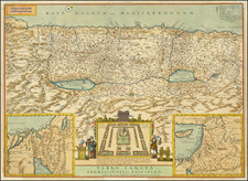 Holy Land Map By Jacques Lagnet