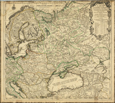 Poland, Russia, Balkans and Scandinavia Map By Nicolas de Fer
