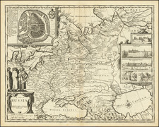 Russia and Ukraine Map By John Speed