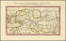 Turkey, Central Asia & Caucasus, Persia & Iraq and Turkey & Asia Minor Map By Herman Moll