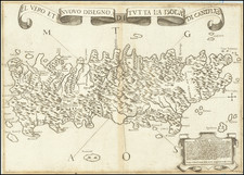 Greece Map By Paolo Forlani  &  Giovanni Francesco Camocio