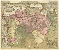 Netherlands Map By Nicolaes Visscher II