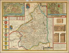 British Counties Map By John Speed