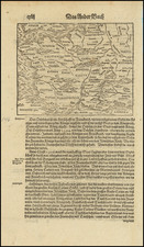 Belgium, Switzerland, France and Germany Map By Sebastian Munster