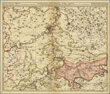 Belgium Map By Nicolaes Visscher II