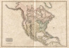 North America Map By John Pinkerton