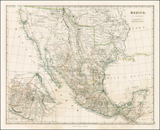 Texas, Southwest, Rocky Mountains and California Map By John Arrowsmith