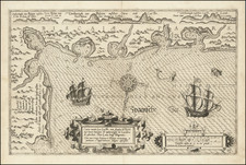 Spain and Sud et Alpes Française Map By Lucas Janszoon Waghenaer