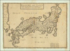 Japan and Korea Map By Philip Briet / Pierre Mariette